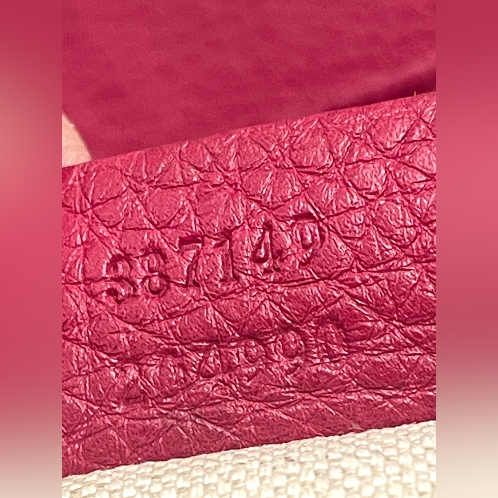 Gucci Bamboo 387149 Small Backpack w/Tassels Pebbled Leather Vintage Raspberry - Picture 11 of 16